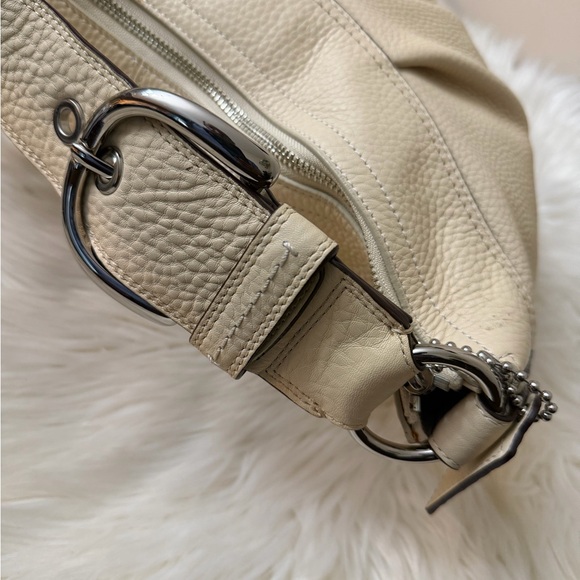 Coach Cream Leather Hobo Bag# F13731 - Picture 11 of 14